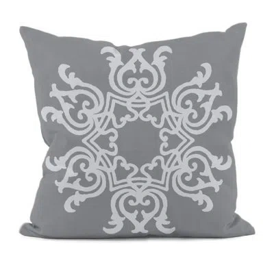 E By Design Square Pillow Cover & Insert In Gray