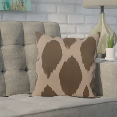 E By Design Square Pillow Cover And Insert In Gray