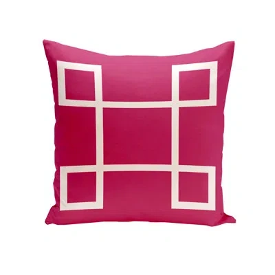 E By Design Square Pillow Cover And Insert In Lipstick