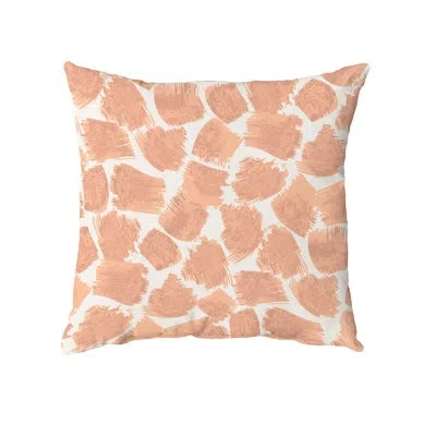 E By Design Square Pillow Cover & Insert In Orange