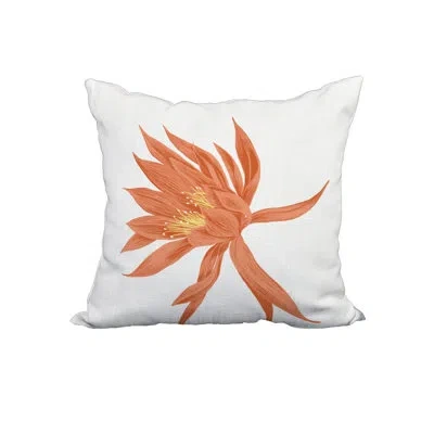E By Design Square Pillow Cover & Insert In Orange