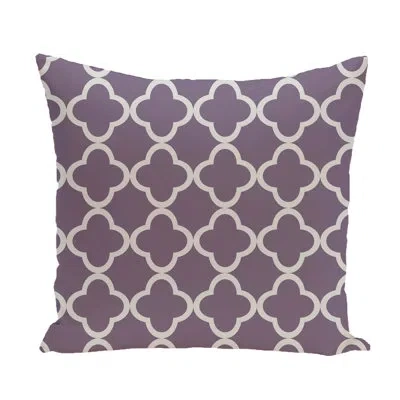 E By Design Square Pillow Cover & Insert In Purple