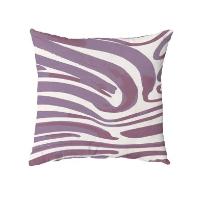 E By Design Square Pillow Cover & Insert In Purple