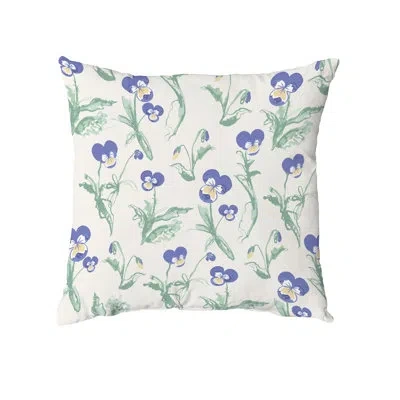 E By Design Square Pillow Cover & Insert In Purple
