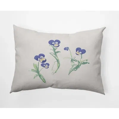 E By Design Square Pillow Cover & Insert In Purple