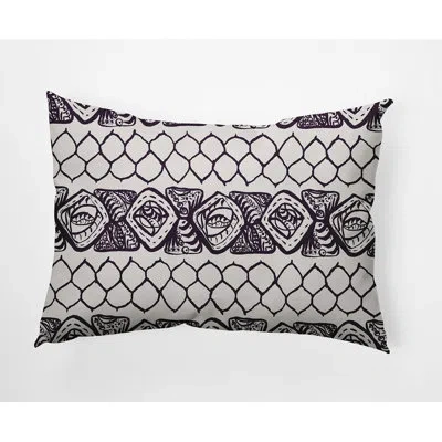 E By Design Square Pillow Cover & Insert In Purple