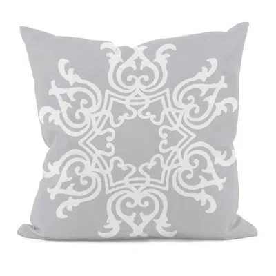 E By Design Square Pillow Cover And Insert In Rain Cloud