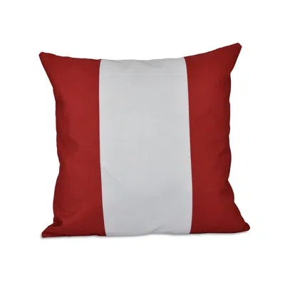 E By Design Square Pillow Cover & Insert In Red