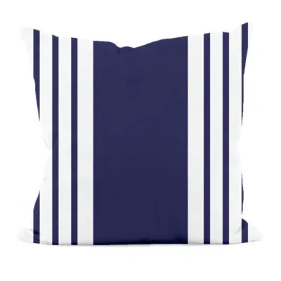 E By Design Square Pillow Cover & Insert In Spring Navy