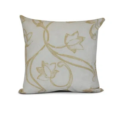 E By Design Square Pillow Cover & Insert In Taupe