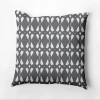 E By Design Square Pillow Cover & Insert In Teal