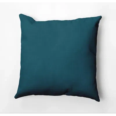 E By Design Square Pillow Cover & Insert In Teal