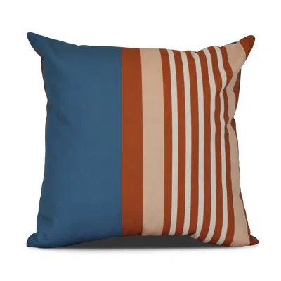 E By Design Square Pillow Cover & Insert In Teal,orange