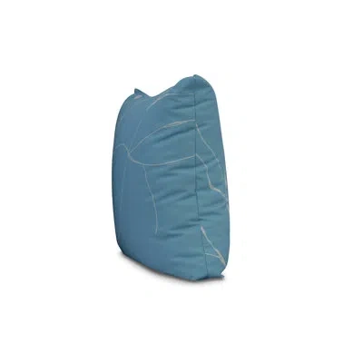 E By Design Square Pillow Cover And Insert In Turquoise