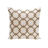E By Design Square Pillow Cover & Insert In White,cocoa,down Blend