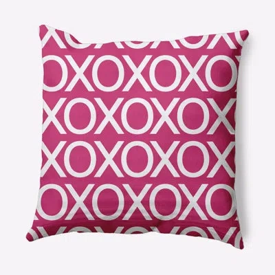 E By Design Square Pillow In Fuchsia