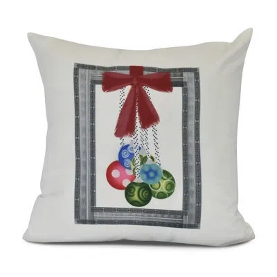 E By Design Square Pillow In Gray