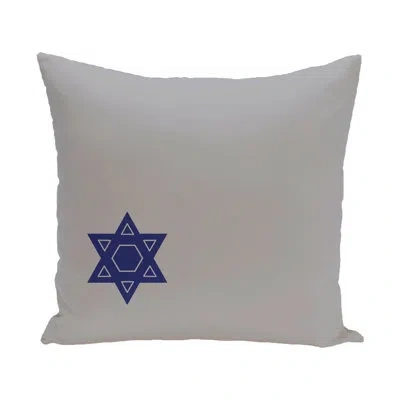 E By Design Square Pillow In Gray