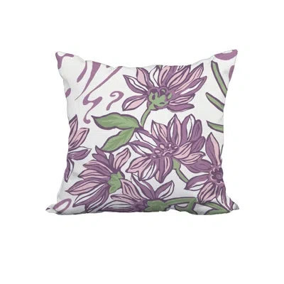 E By Design Square Throw Pillow In Purple