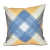 E By Design String Art Print Square Throw Pillow In Yellow