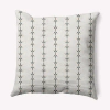 E By Design Stripe Decorative Throw Pillow In Gray