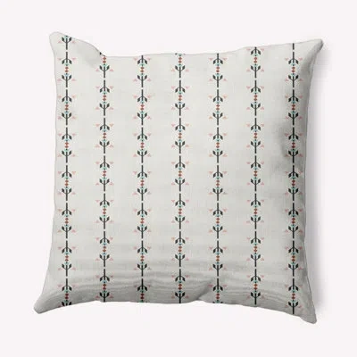 E By Design Stripe Decorative Throw Pillow In Gray