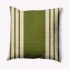 E By Design Stripe Decorative Throw Pillow Square In Green