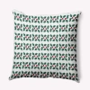 E By Design Striped Polyester Throw Pillow In Green