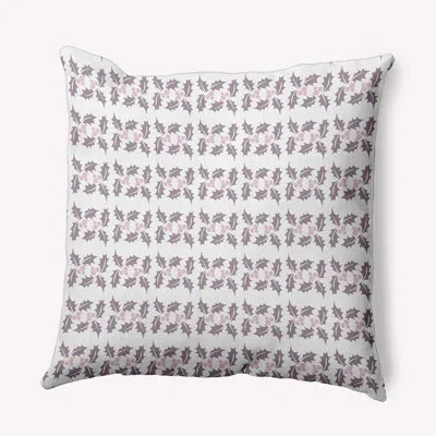 E By Design Striped Polyester Throw Pillow In Purple