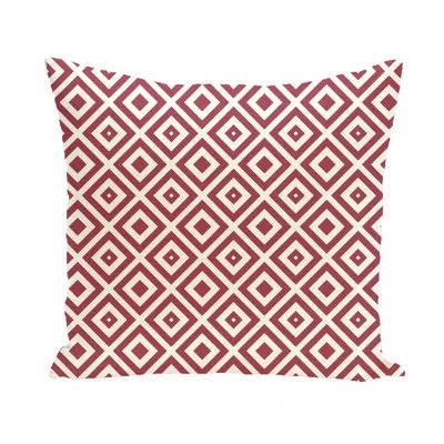 E By Design Subline Square Pillow Cover & Insert In Black