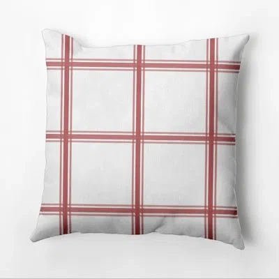 E By Design Subline Square Pillow Cover & Insert In Coral