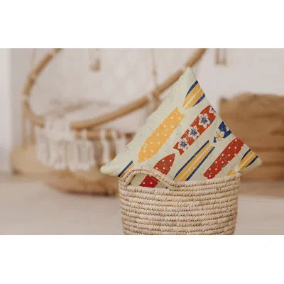 E By Design Surf, Sand, & Sea Jan Outdoor Square Pillow Cover & Insert