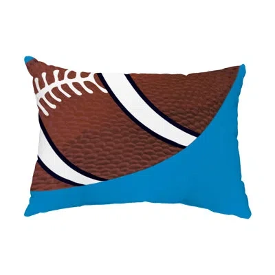 E By Design Td Rectangular Lumbar Pillow In Blue,brown