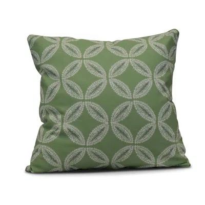 E By Design Tidepool Square Pillow Cover & Insert In Green