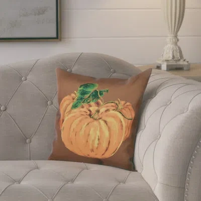 E By Design Tres Calabazas Square Throw Pillow In Brown