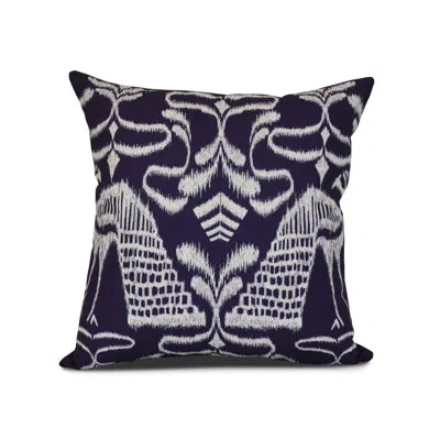 E By Design Tropical Resort Outdoor Square Pillow Cover And Insert In Purple
