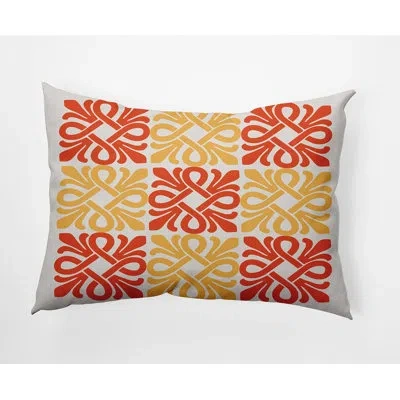 E By Design Tropical Resort Polyester Lumbar Rectangular Indoor/outdoor Pillow Cover & Insert