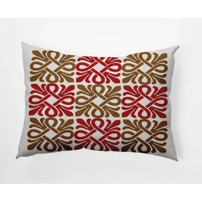 E By Design Tropical Resort Polyester Lumbar Rectangular Indoor/outdoor Pillow Cover & Insert