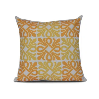 E By Design Tropical Resort Square Pillow Cover & Insert In Yellow