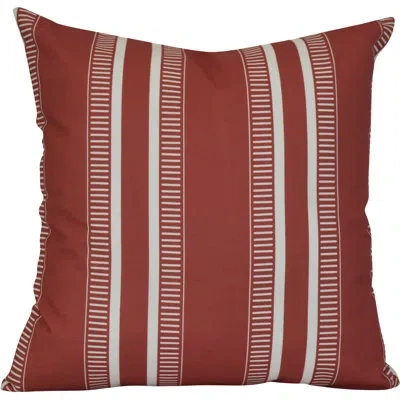 E By Design Upscale Getaway Outdoor Square Cushion With Filling In Orange