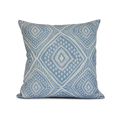 E By Design Upscale Getaway Outdoor Square Pillow Cover & Insert In Light Blue