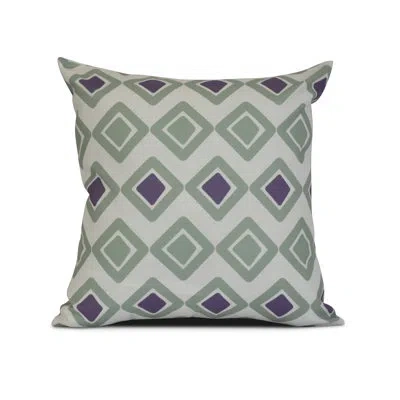 E By Design Upscale Getaway Outdoor Square Pillow Cover & Insert In Soft Green