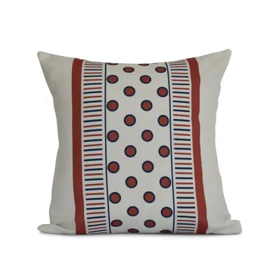 E By Design Upscale Getaway Outdoor Throw Pillow In Orange