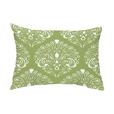 E By Design Veranda Outdoor Rectangular Pillow Cover And Insert In Green
