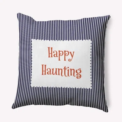 E By Design Vinco Throw Pillow In Navy