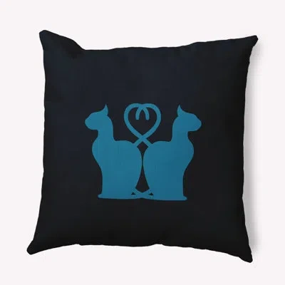 E By Design Vinco Throw Pillow In Unreal Teal