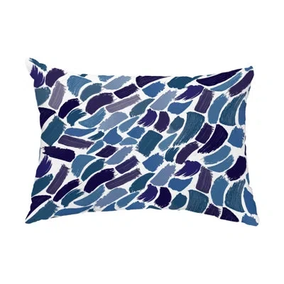 E By Design Wenstry Outdoor Rectangular Pillow Cover & Insert In Blue