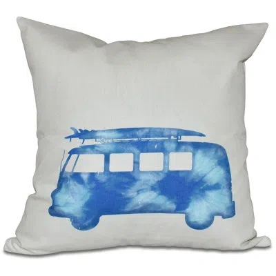 E By Design Willems Drive Geometric Outdoor Throw Pillow In Blue