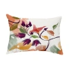 E By Design Windy Bloom Outdoor Rectangular Pillow Cover & Insert In Red