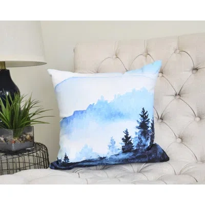 E By Design Winter Resort Square Throw Pillow